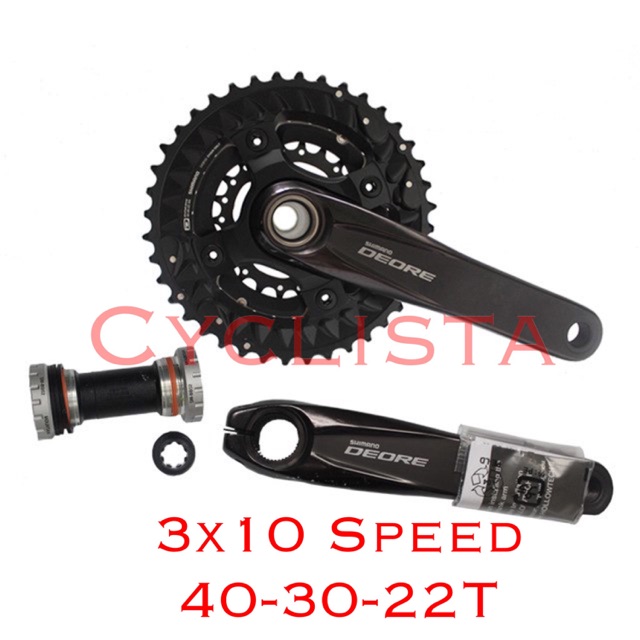 deore 2x10 crankset