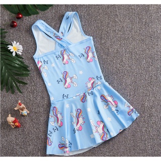 Kids Swimsuit Girls One Piece Swimsuit Princess Dress 2-7-year old Kids Swimwear #4