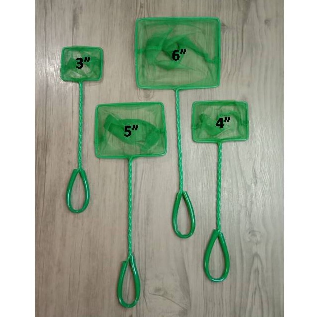 Fish Net Green With Plastic Handle for Fish Tank (3”,4”, 5” and 6”) #7