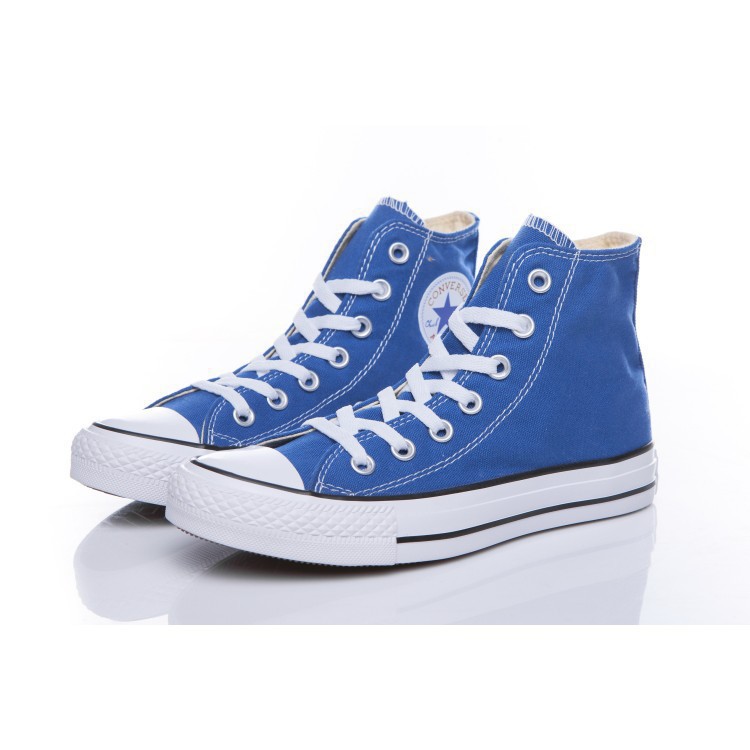 blue high top shoes