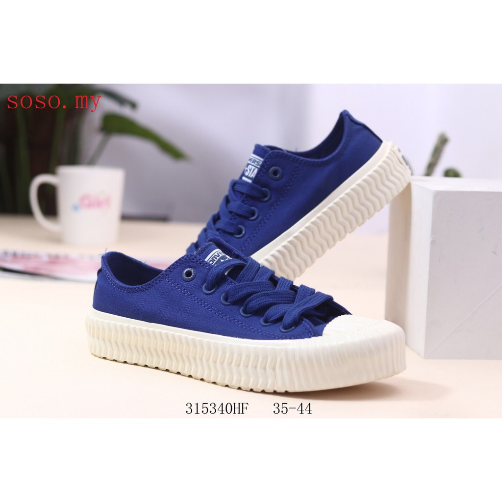 converse slip on blue