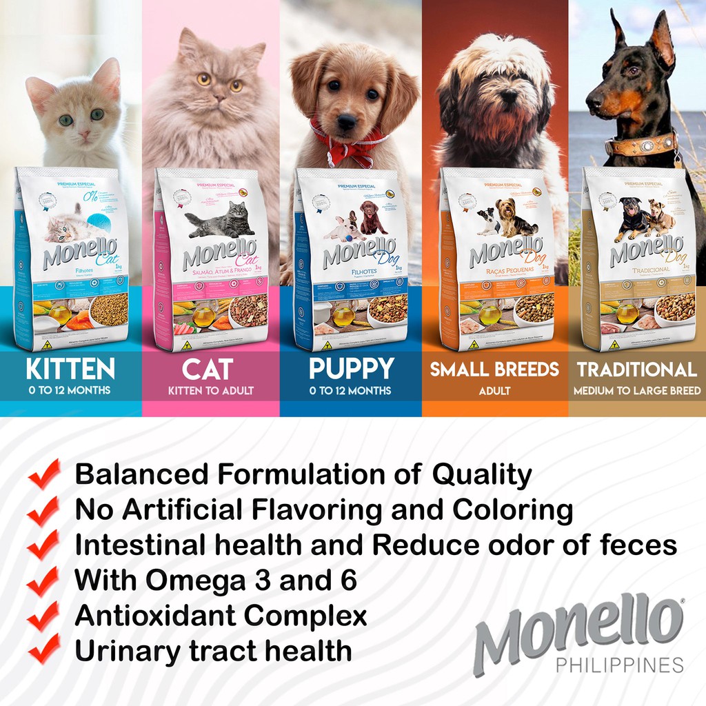 Monello Dog Food 1kg (Original Packaging) Shopee Philippines