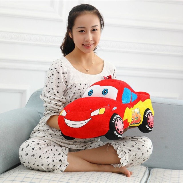 25 cm Disney Toy Story Car Styling Lighting McQueen Pillow | Shopee  Philippines