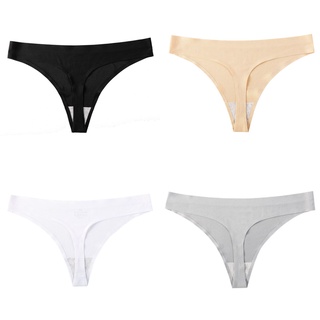 Ready Stock Sexy Cotton Women's Panties Solid Color Women Underwear Comfortable Seamless Woman Underpants Low Waist Woman's Thongs Soft Lady Lingerie #1