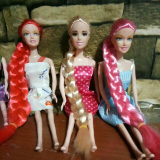 barbie doll with braids