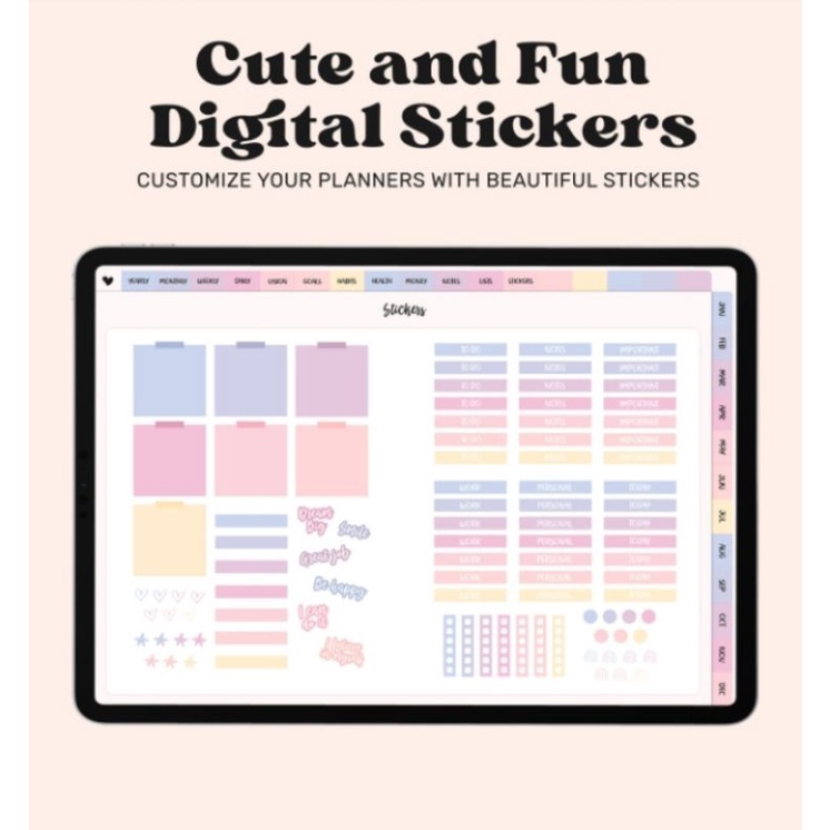 Digital Life Planner, Digital iPad, Notability, Goodnotes Planner, Undated Digital Planner