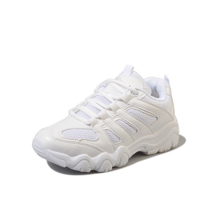 LBPV.PH S686 Cod New Korean Flat Bottom Mesh White Shoes For Women