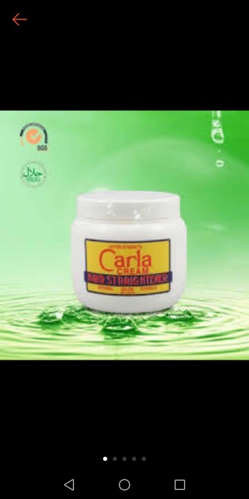 carla hair straightening cream