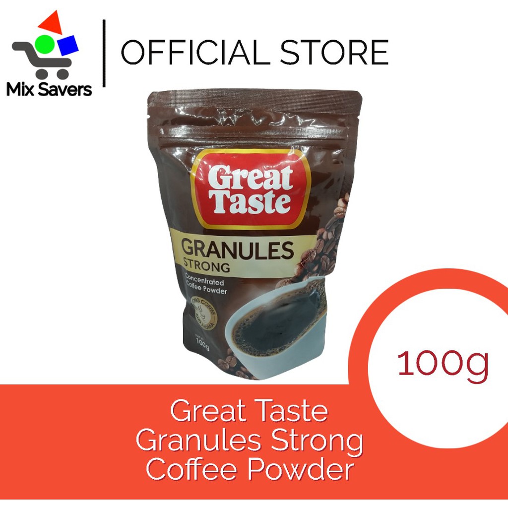 Great Taste Granules Strong Coffee Powder (100g) Shopee Philippines