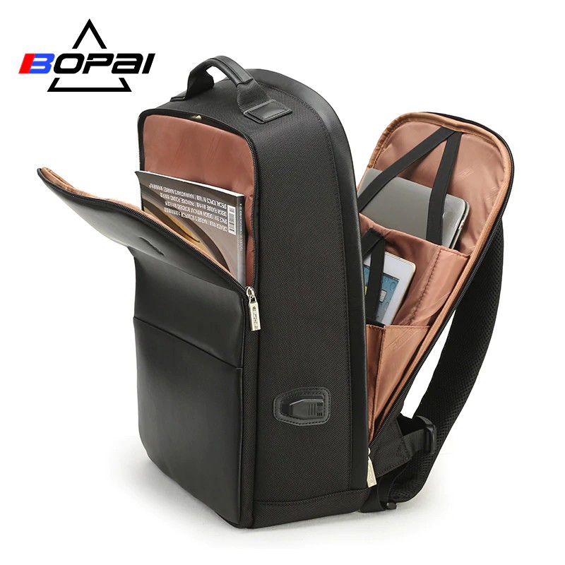 bopai leather backpack