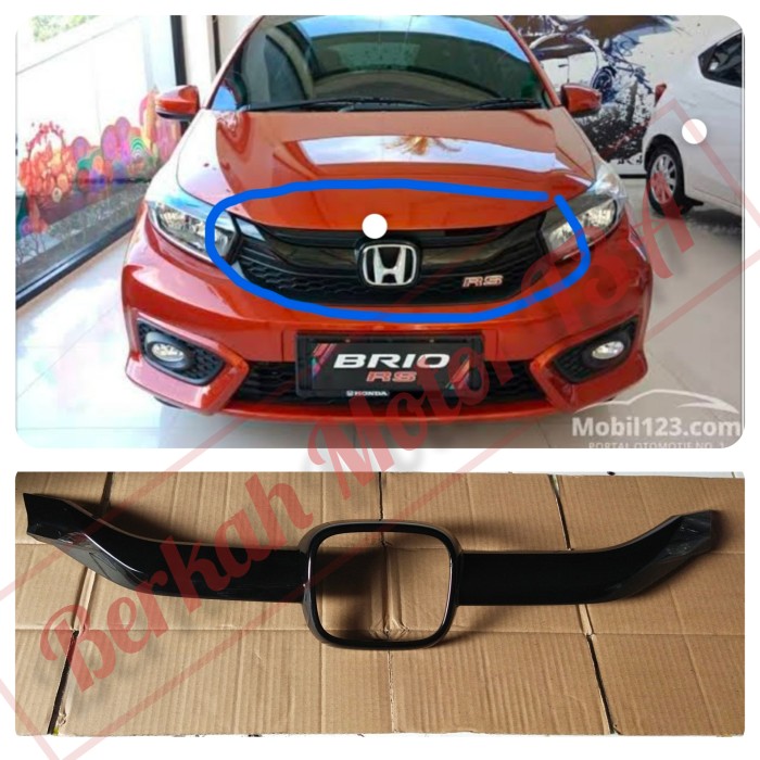 Black Grill List Cover Honda Brio Rs List Grille Front Honda Brio Ori Quality Shopee Philippines