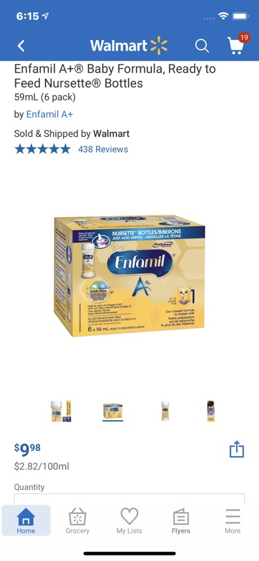 enfamil a  ready to feed walmart