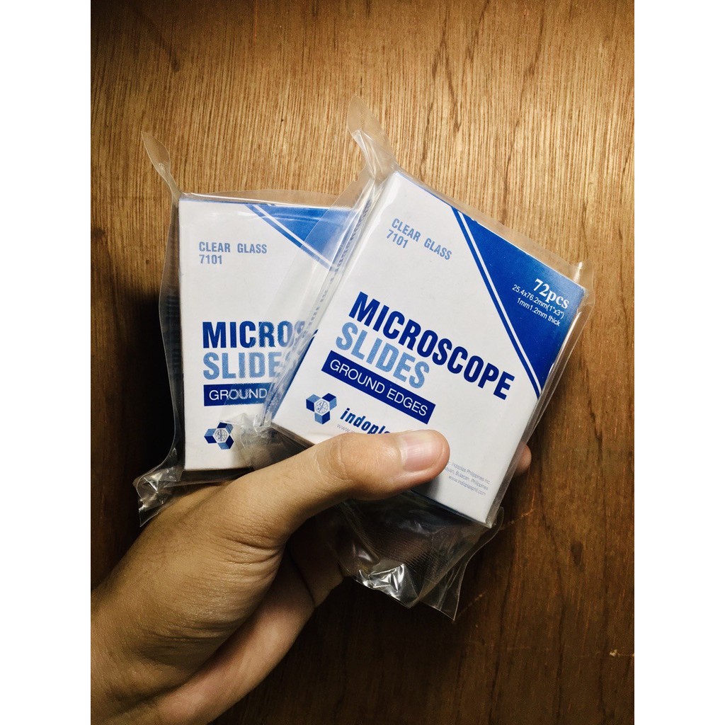 Microscope Slides Ungrounded Edges Standard Size (72 pieces) for