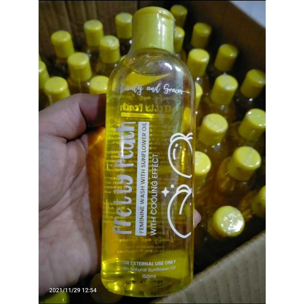Pretty Peach Feminine Wash by Beauty & Graces 150mlfeminine wash anti