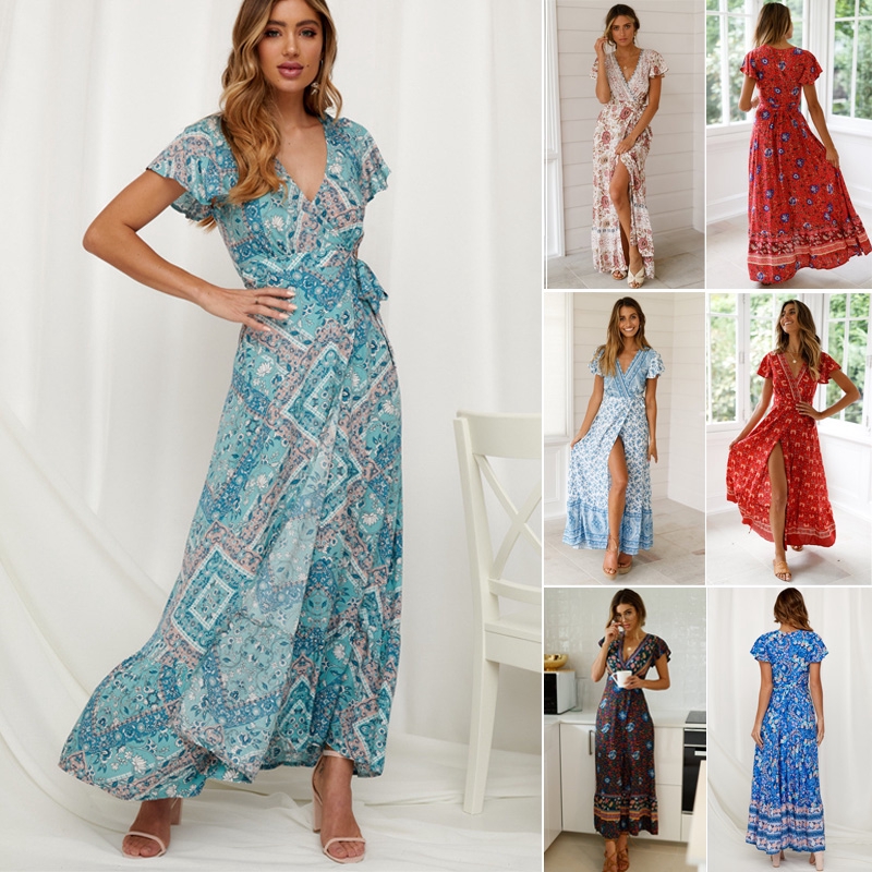 long short sleeve dresses