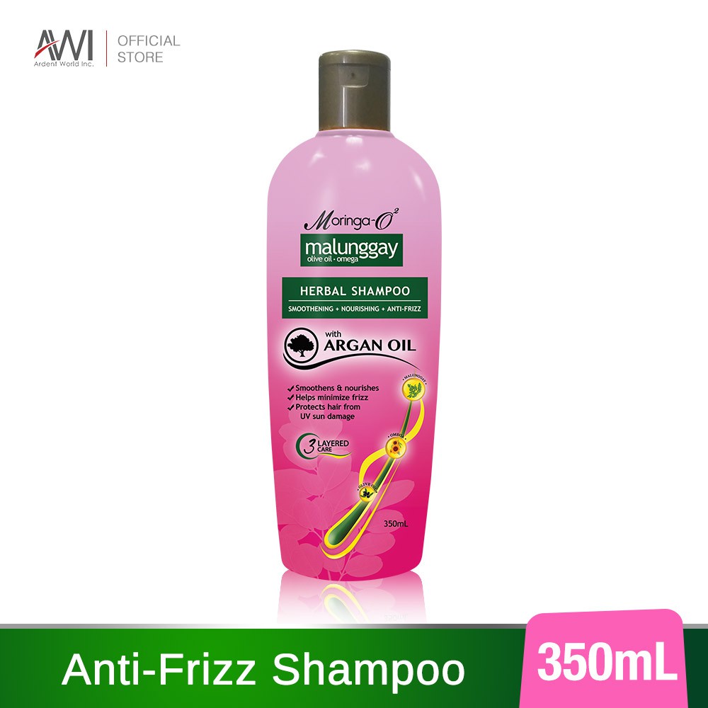 Moringa O2 Herbal Anti Frizz Shampoo With Argan Oil 350ml Shopee Philippines