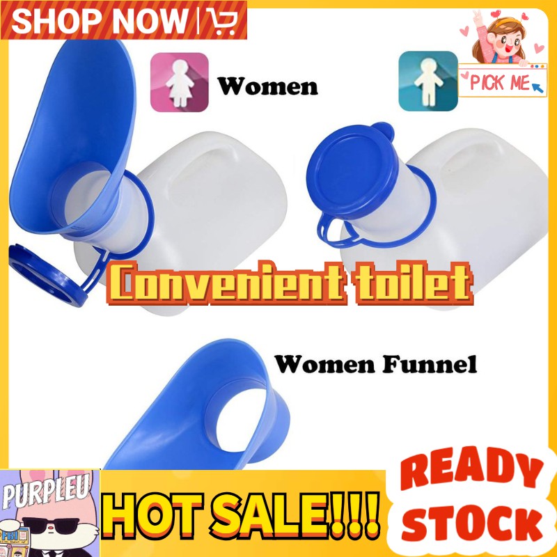 ⚡⚡⚡1000ML Female Male urinal Unisex Camping Portable PE Urinal Toilet