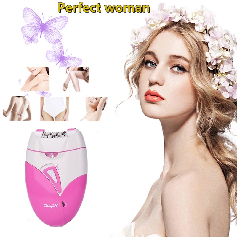 Keda Electric Epilator Woman Cordless Hair Removal Depilator Shaver Body Leg Shaving 8894