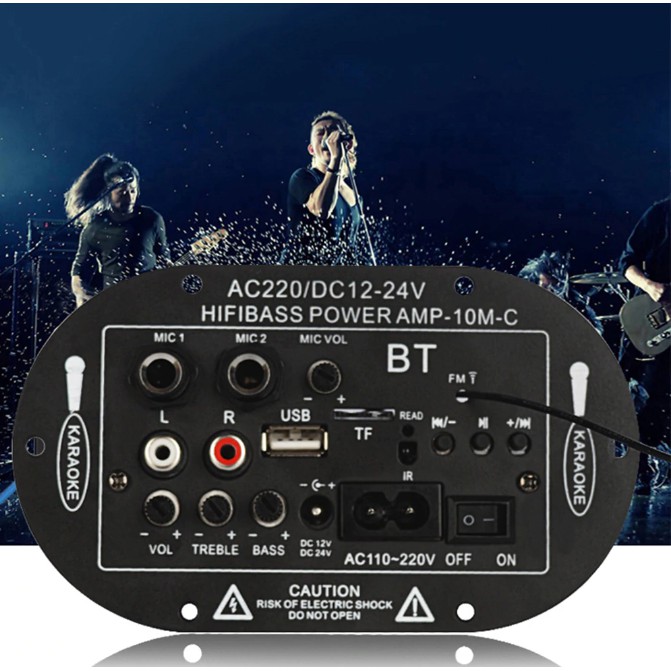 Car Subwoofer High Power HiFi Bass Bluetooth Amplifier Board Support