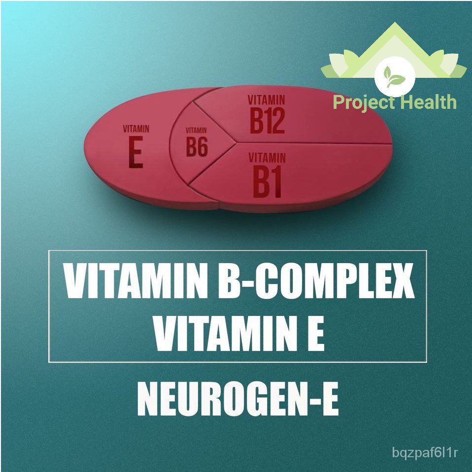 NEUROGEN E Vitamin B Complex + Vitamin E 20 Tablets Multivitamins for Nerve Pain, Nerves and
