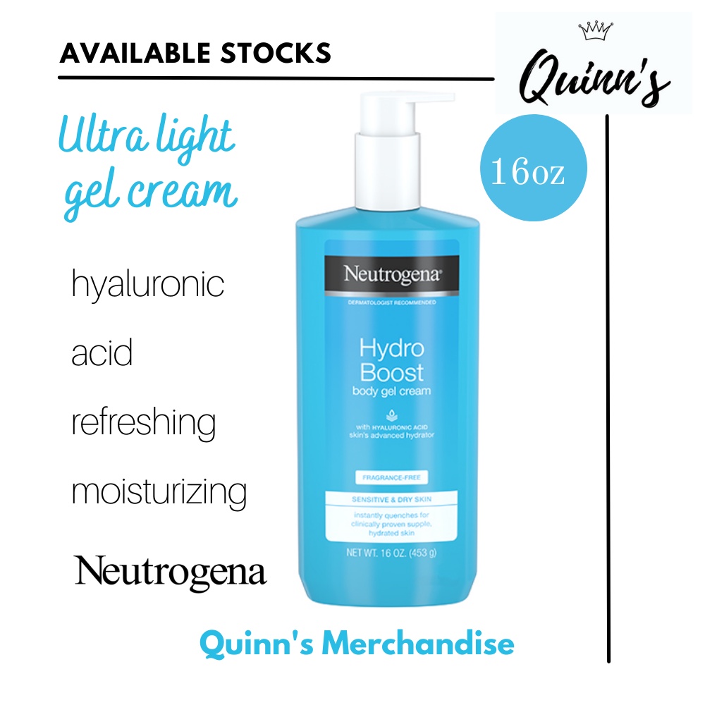 Neutrogena Lotion Hydro Boost Body Gel Cream Lotion 16oz Shopee