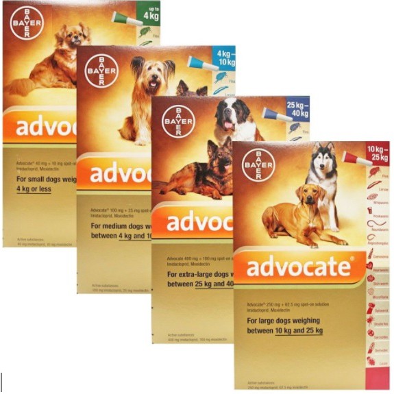 advocate flea heartworm and worm treatment for dogs