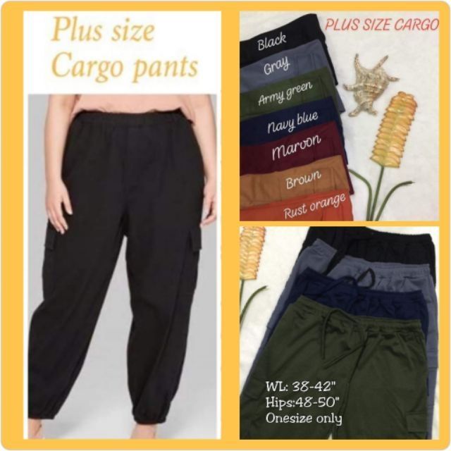 plus size navy blue cargo pants