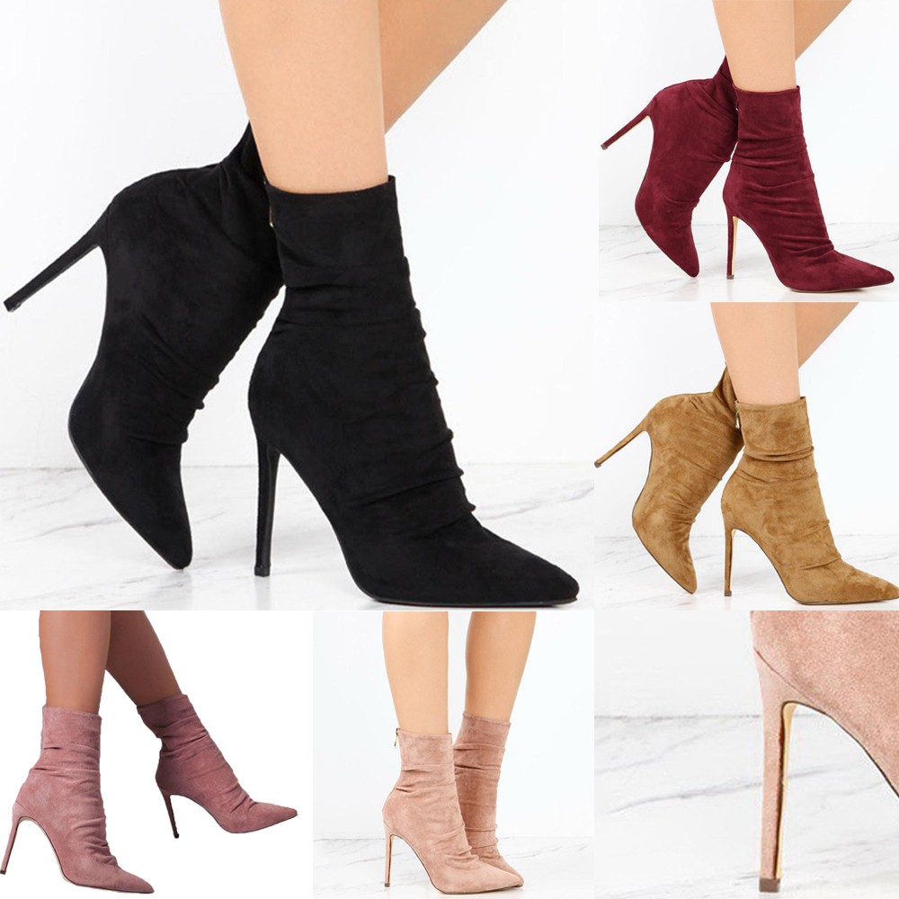 stretch ankle boots