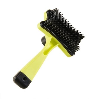 Pet Hair Fur Soft Grooming Brush Detangling for Dogs and Cats with Push Board for easier fur removal