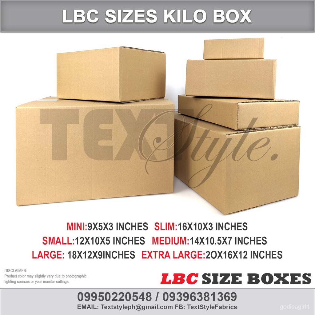 Textstyle Extra Large LBC Express Sizes Corrugated Cargo Shipping Boxes