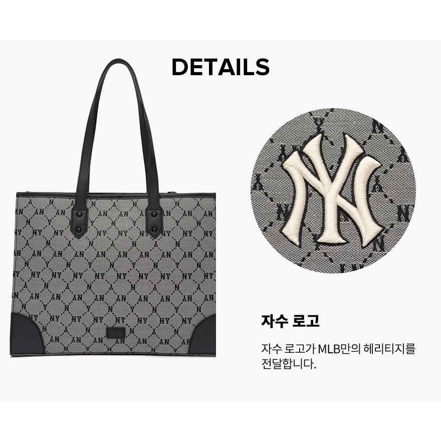 MLB] MLB Monogram DIA Jacquard Shopper Bag (3AORL021N) | Shopee 