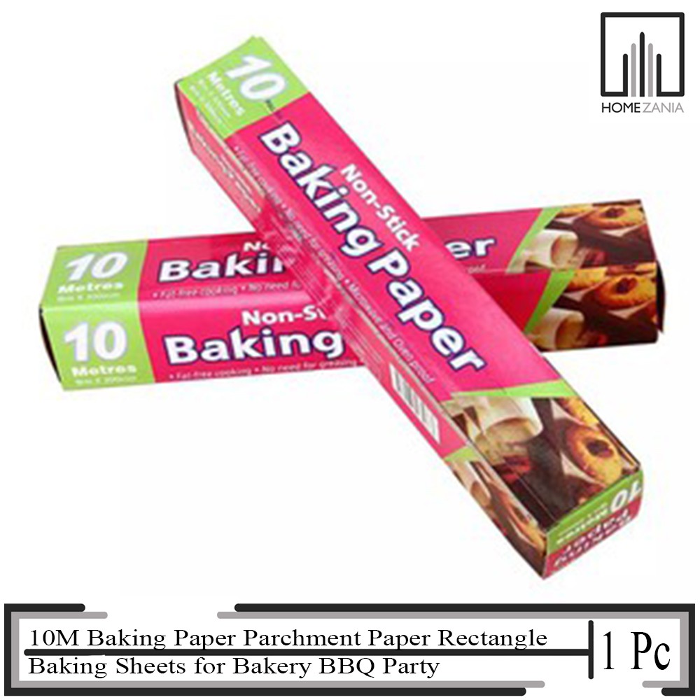 10M Baking Paper Parchment Paper Rectangle Baking Sheets for Bakery BBQ ...