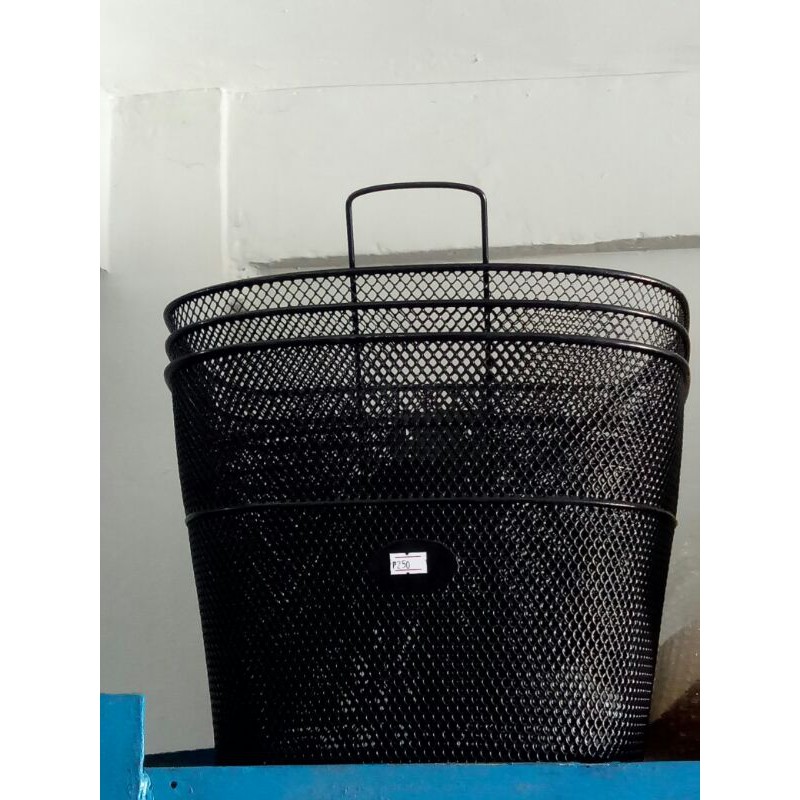 Big Steel Basket for Bikes with screws and basket stand Shopee