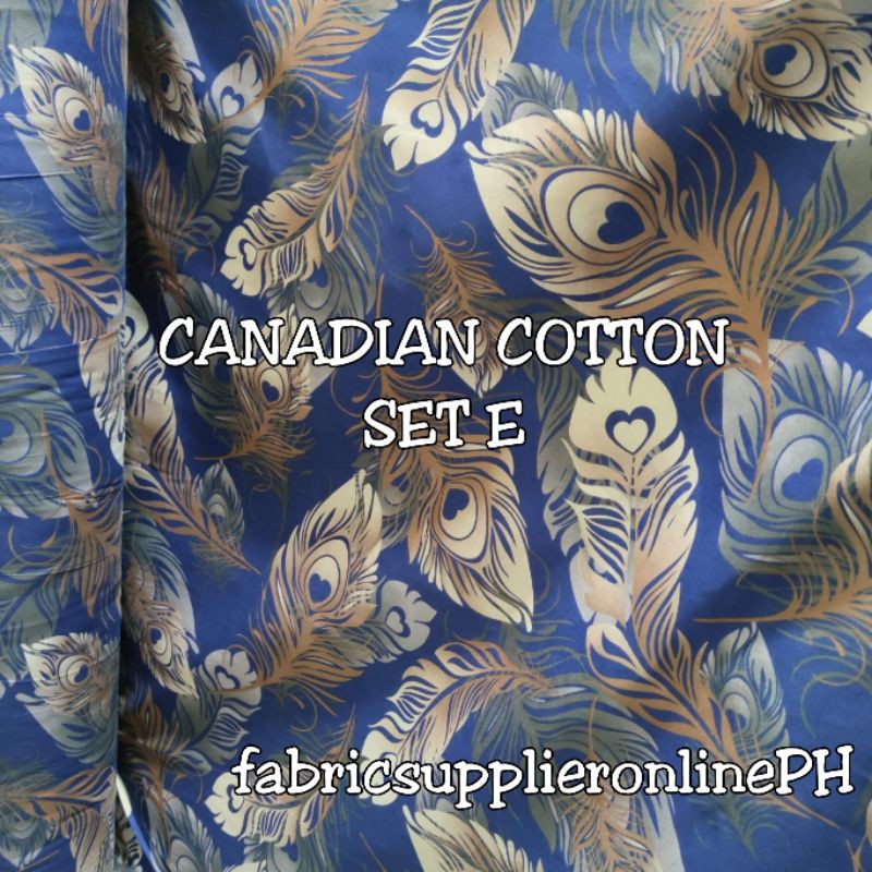 Premium 100 Canadian cotton fabric 96width for bedsheets Shopee