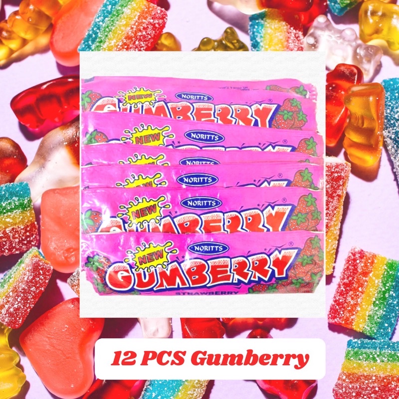 12 Pcs Noritts Gumberry And Gum Gum Strawberry And Asstd Flavor Shopee