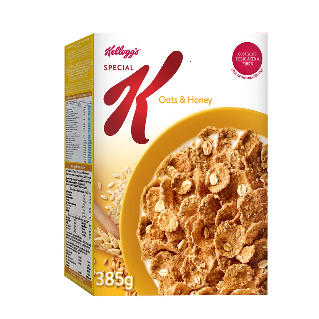 Kellogg's Special K Oats & Honey Healthy Breakfast Cereal 385g Shopee