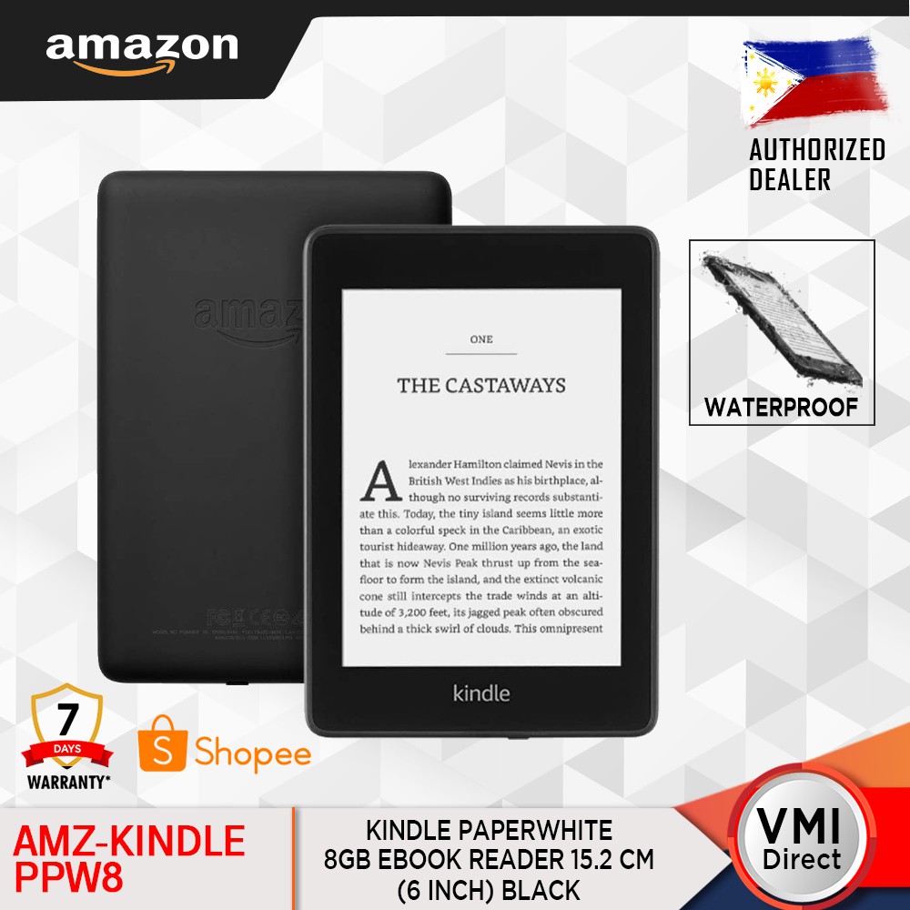 Amazon Kindle PAPERWHITE 10th Gen 8GB eBook reader 15.2 cm (6 inch) Black / VMI Direct Shopee