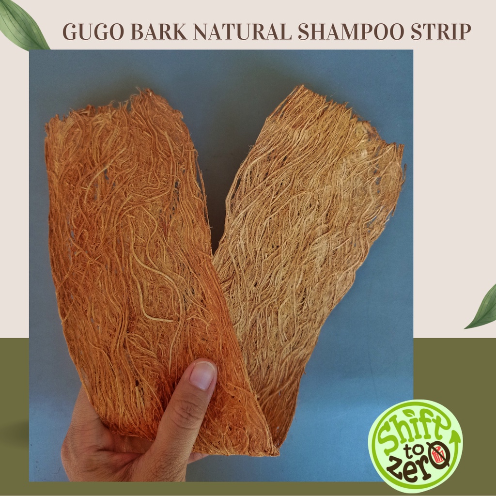 Organic Gugo Bark Natural Shampoo Strip Compostable and ChemicalFree