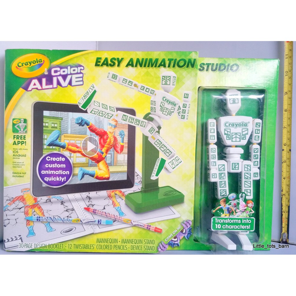 LTB: CRAYOLA ALIVE EASY ANIMATION STUDIO 3D 4D TOY GAME | Shopee Philippines