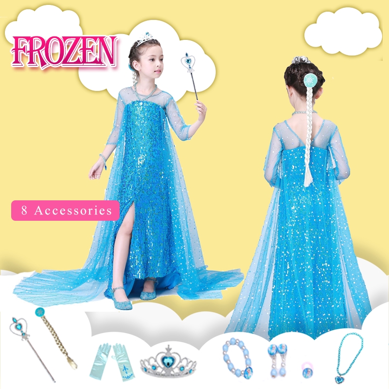 frozen-princess-elsa-dress-girls-costumes-birthday-dress-cosplay-dress