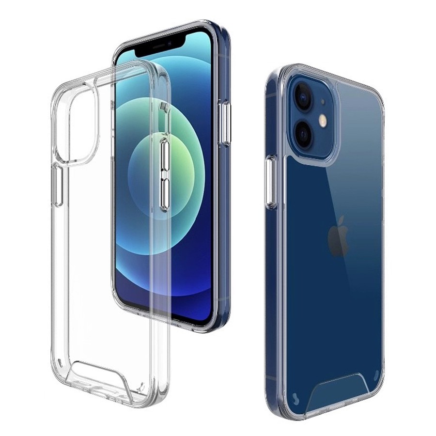 Crystal Clear Case Iphone 12 Mini 11 Pro Max I11 I11pro Xs Max Cover Hard Back Casing Silicone Soft Edge Shopee Philippines