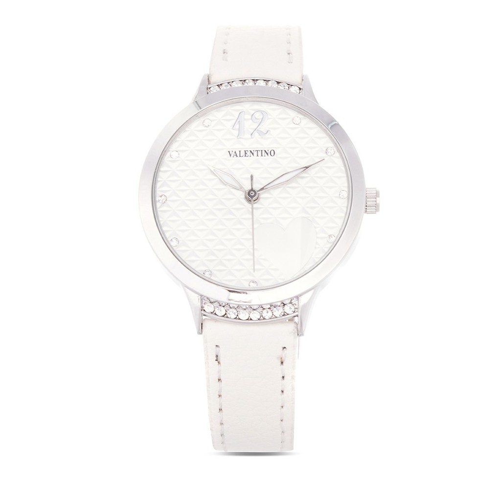 white metal watch strap