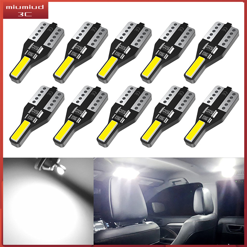 10pcs T10 LED W5W 194 Led Bulb Car Interior Lights For Toyota Auto Reading Light Trunk Lamp