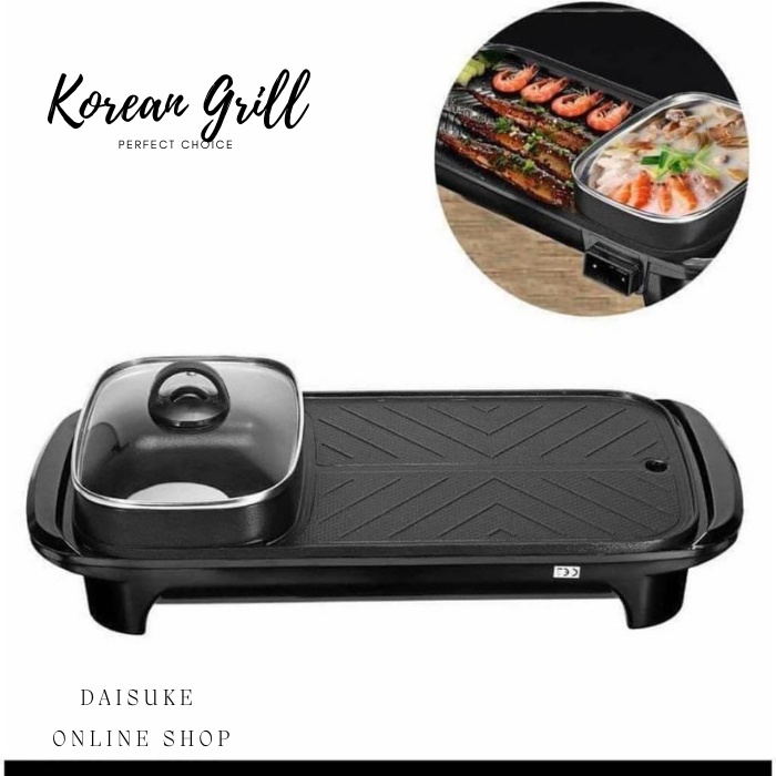 2 IN 1 Korean Style Multifunctional ELECTRIC Barbeque BBQ GRILL
