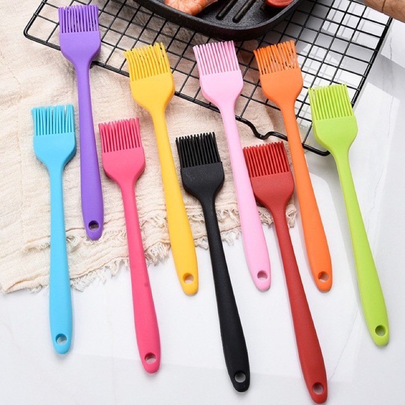 Basting brush silicone pastry brush for BBQ cooking butter kitchen heat ...