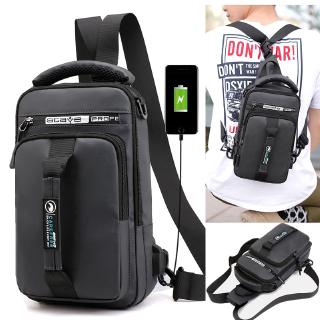 men's anti theft shoulder bag