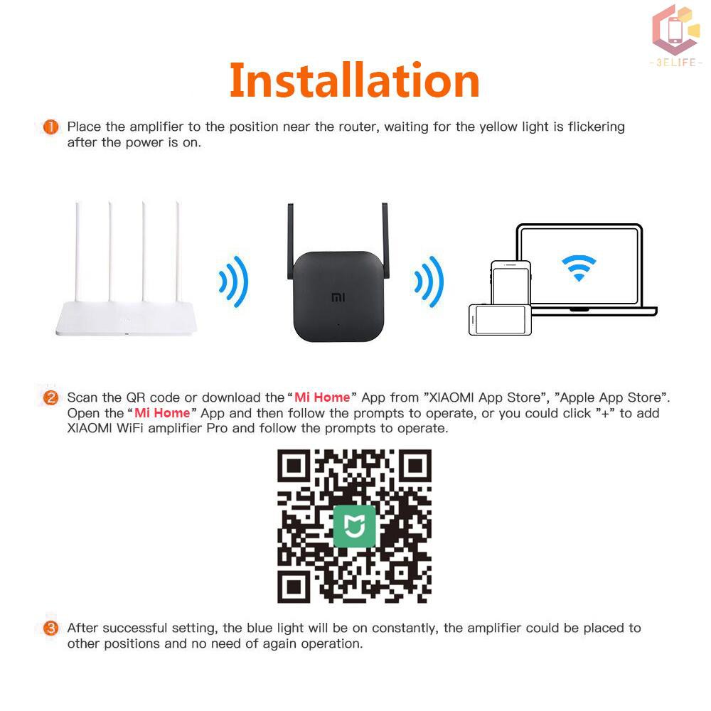 Xiaomi Wifi Repeater Pro 300m Mi Amplifier Network Expander Router Power Extender Roteador 2 Antenna Sale Price Reviews Gearbest