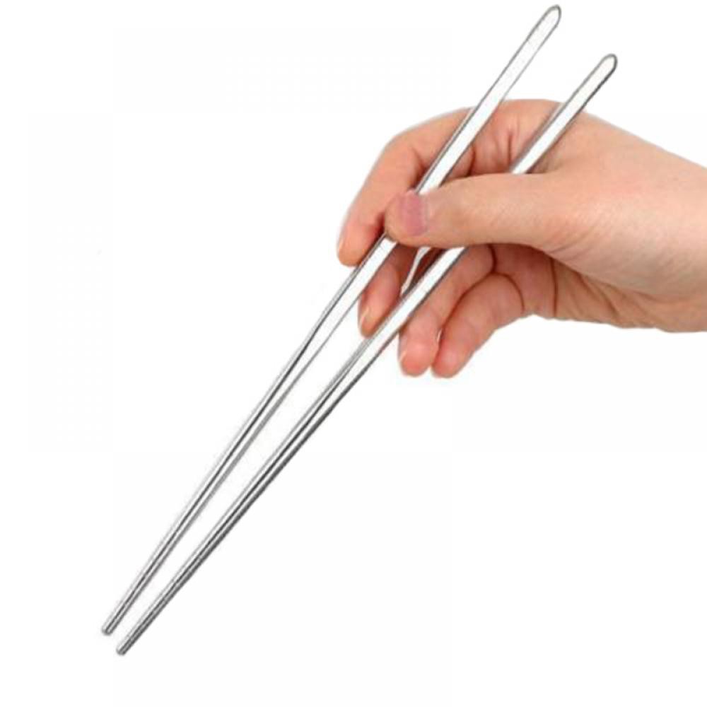 jack 1 Pair Nonslip Stainless Steel Chopsticks Shopee Philippines