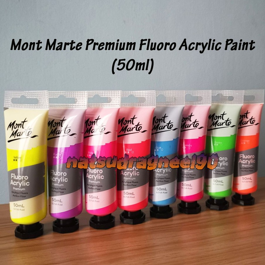 Mont Marte Premium Fluoro/Neon Acrylic Paint [50ml]