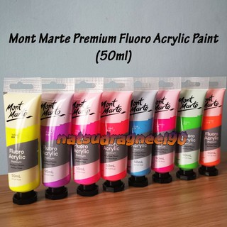 Mont Marte Premium Fluoro/Neon Acrylic Paint [50ml] #1